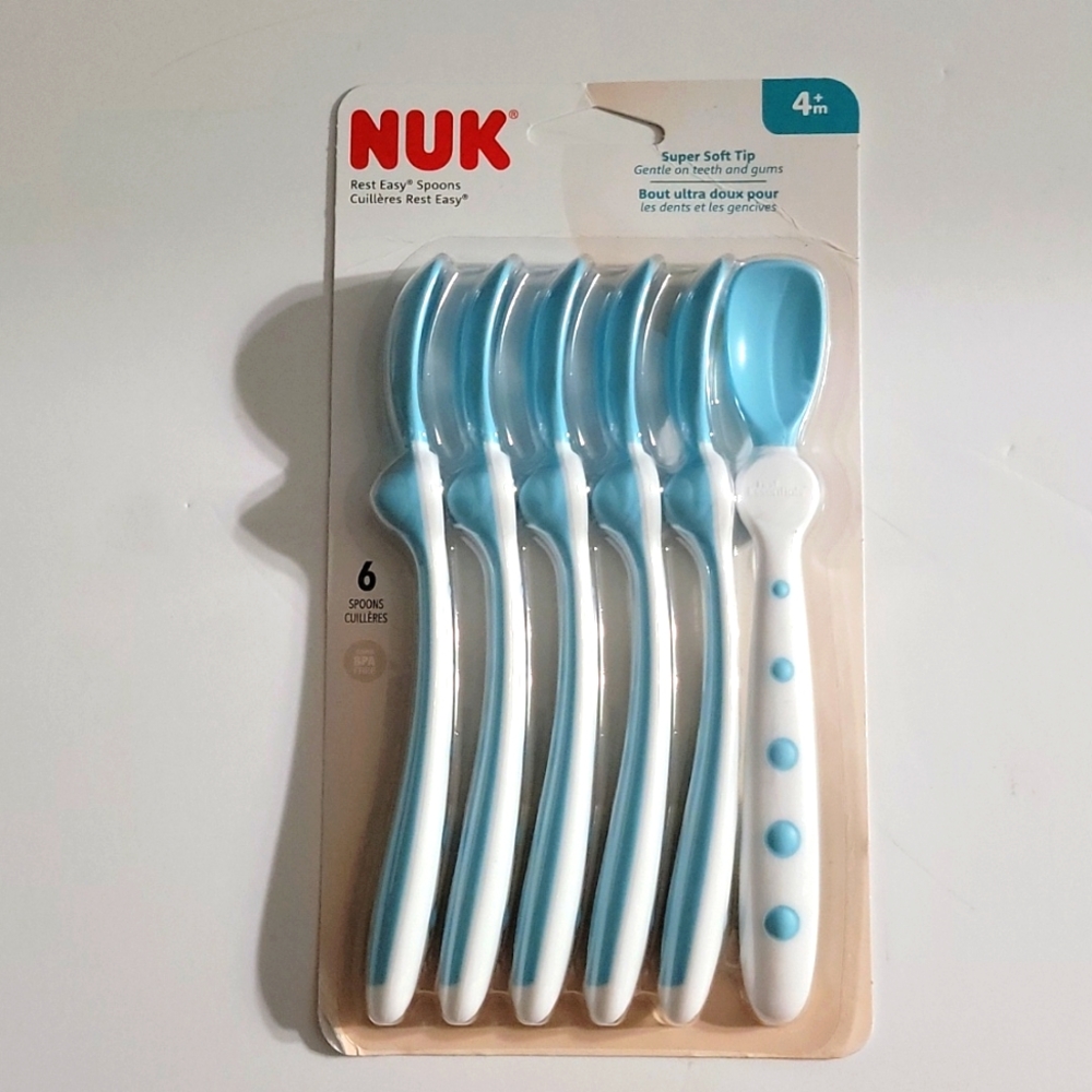 First Essentials by NUK Rest Easy Spoons, Pack of 6